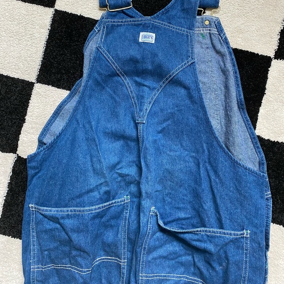 Liberty Overalls Denim Green Detail - Picture 5 of 6